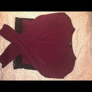 Long sleeve crop top